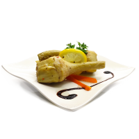 CARCIOFI CON GAMBO ALLA ROMANA IN OLIO